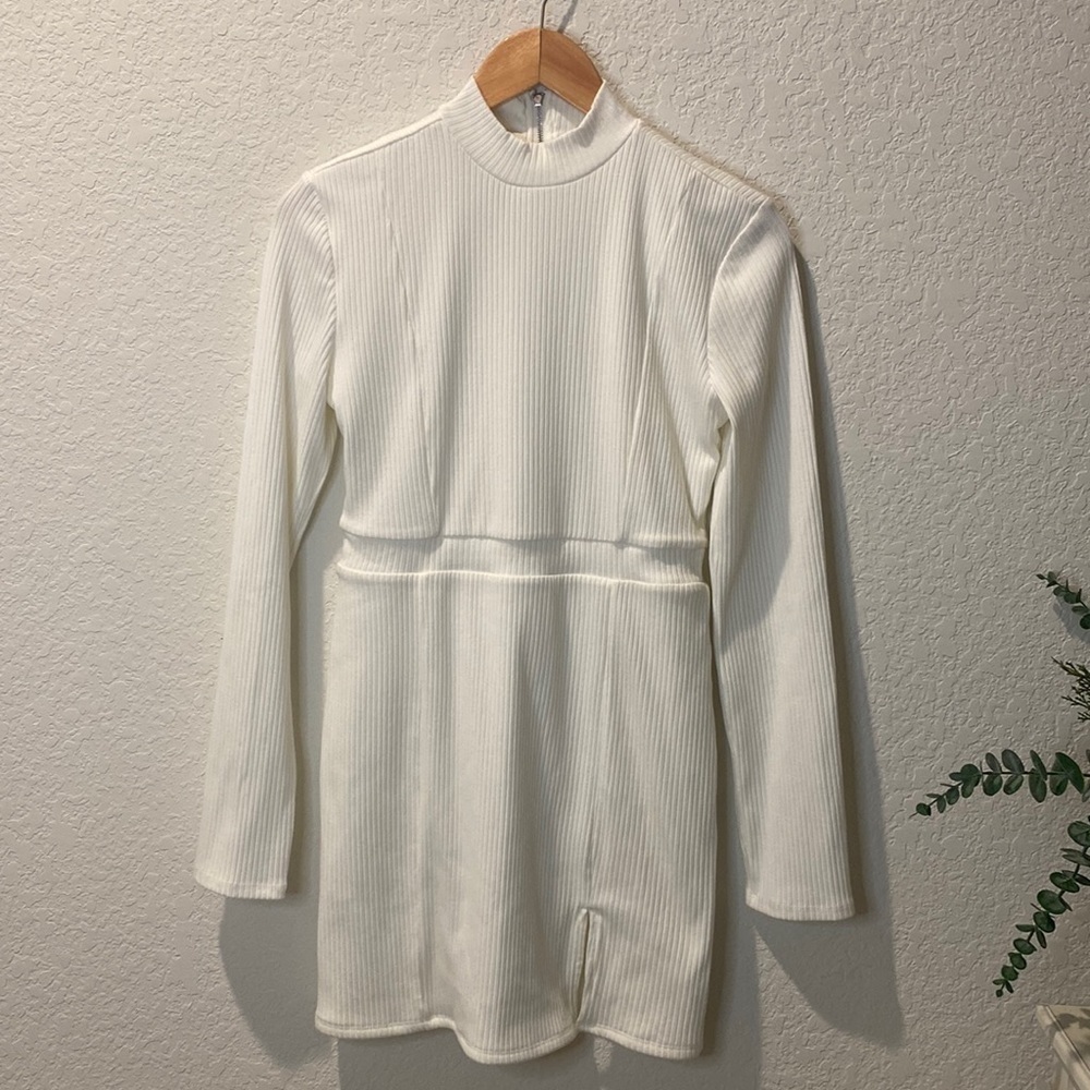 𝅺LANI the Label Mock Turtle Neck Long Sleeve Fitted Dress